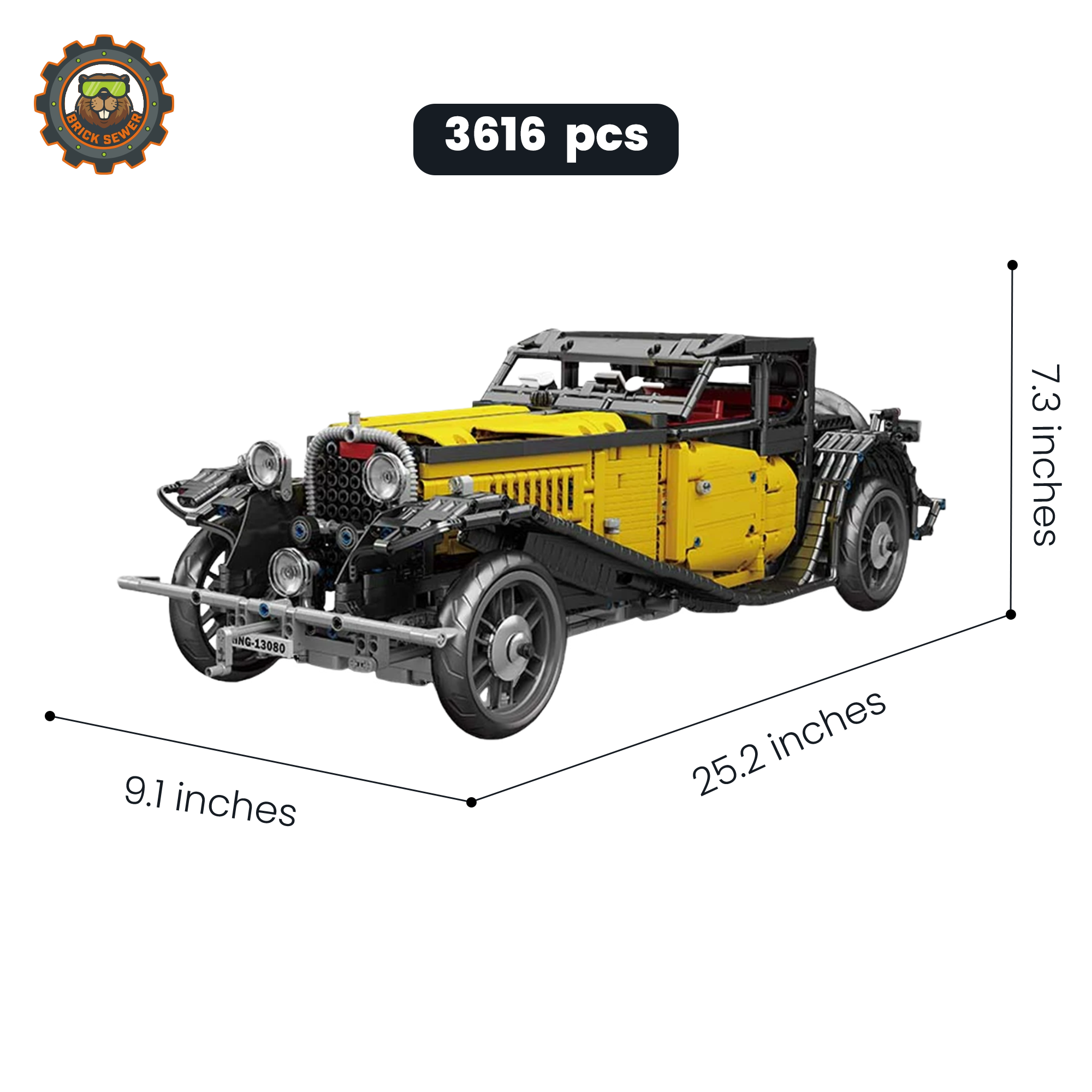 Mould King Vintage Touring Car 13080SMK