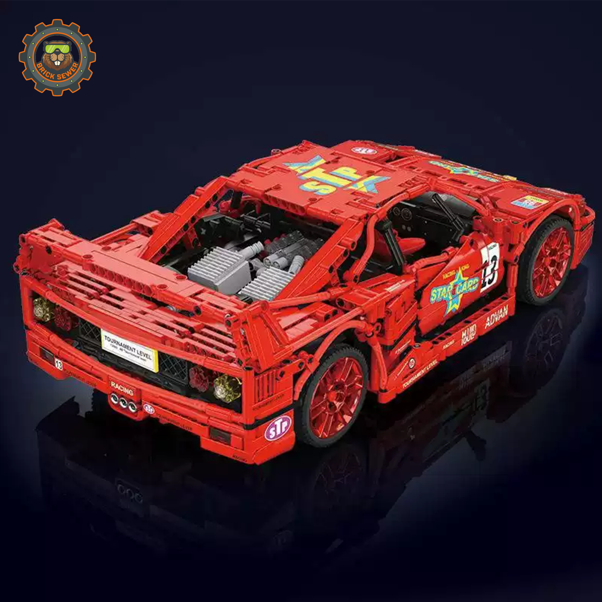 Mould King F40 LM Racing Car 13095MK