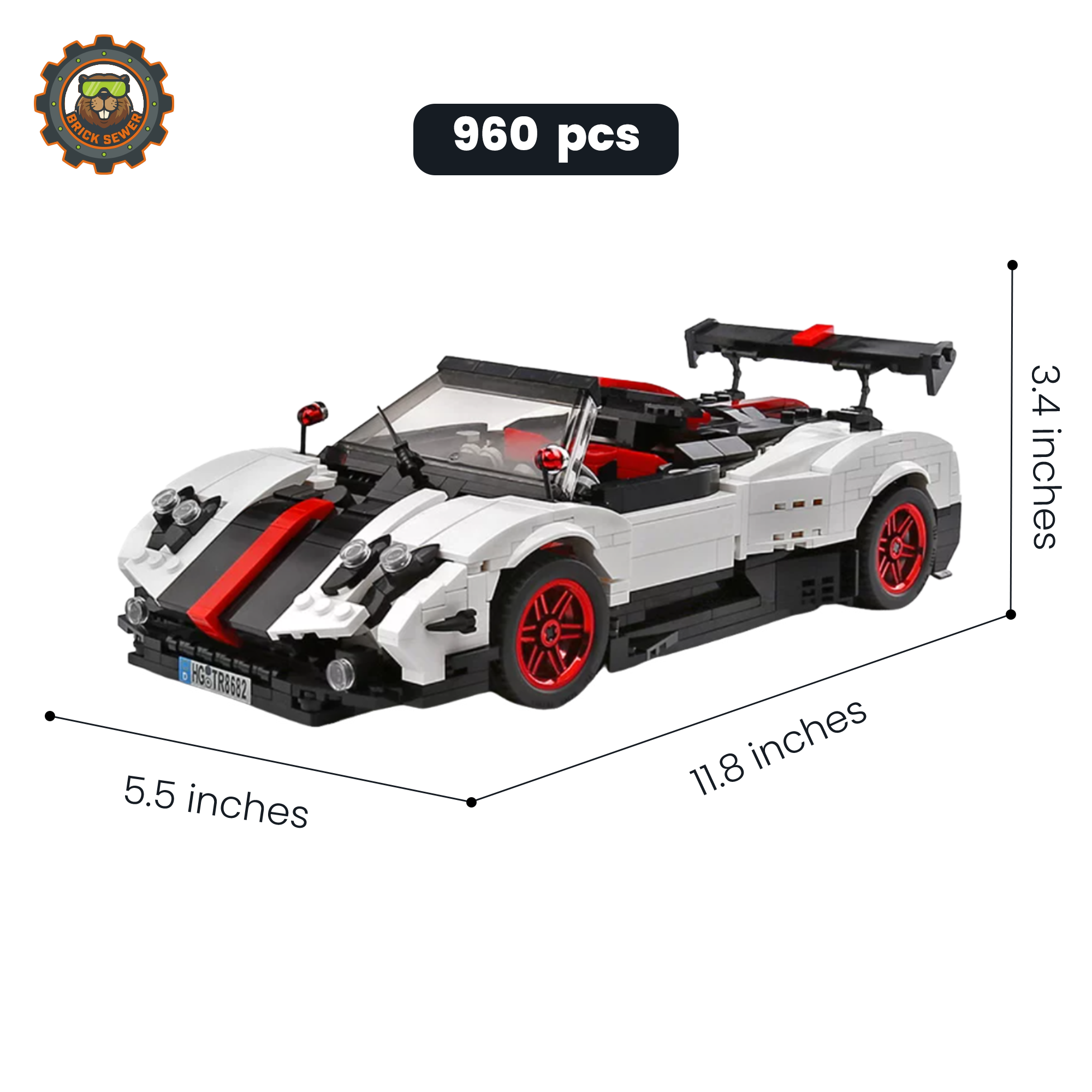 Mould King Pagani Racing Car 13105MK