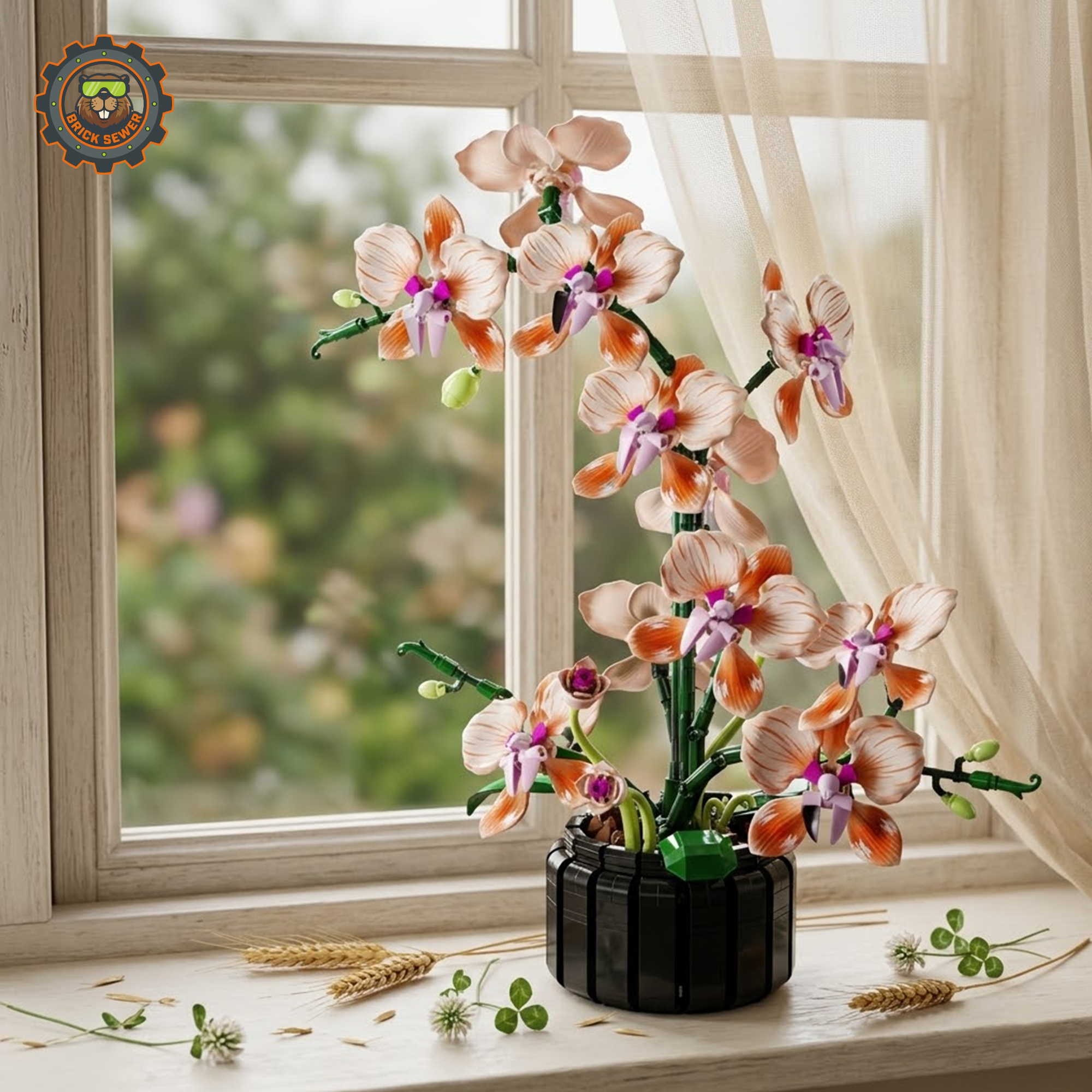 MJI Phalaenopsis Orchid Building Blocks Set