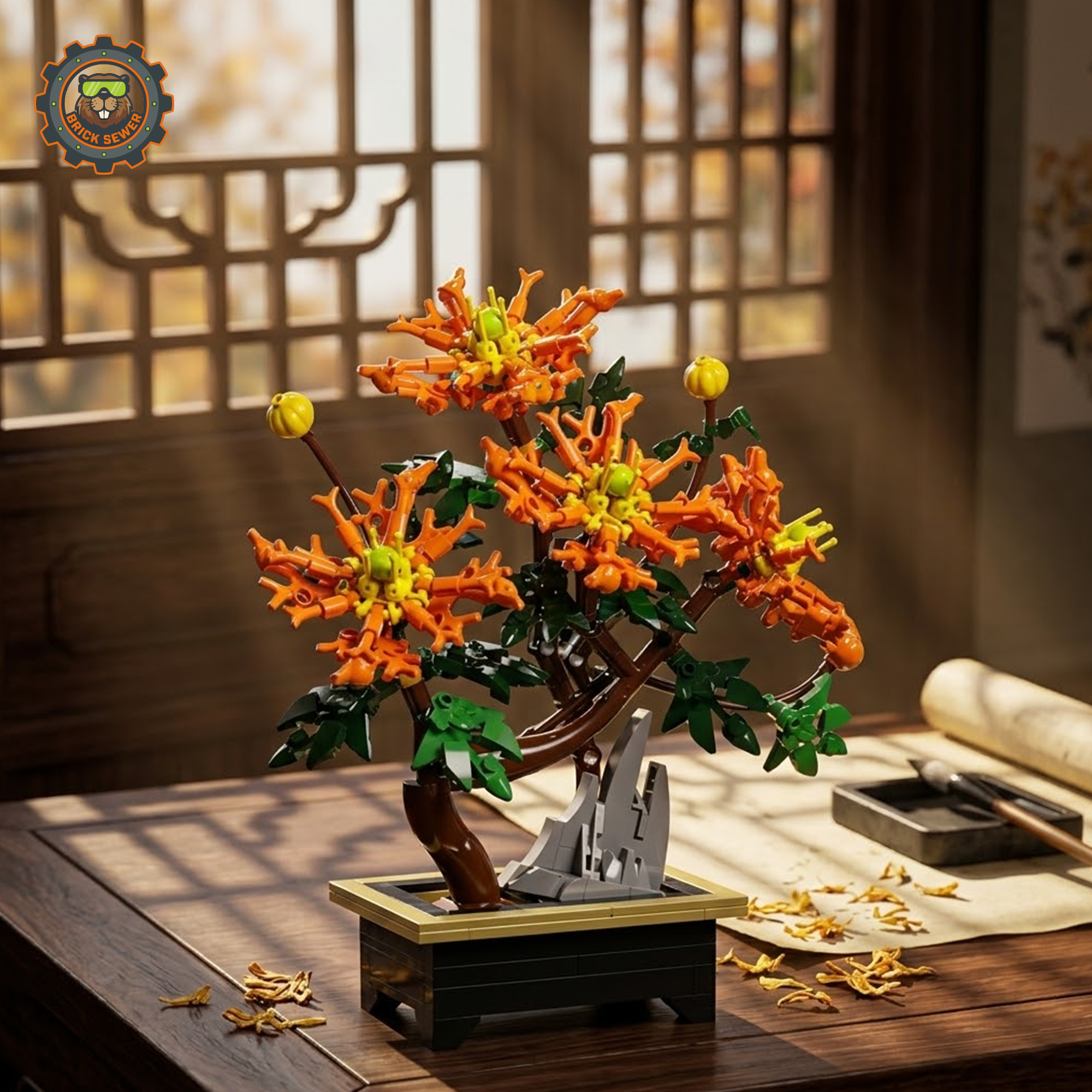 MJI Dragon Claw Mum Bonsai Building Blocks Set