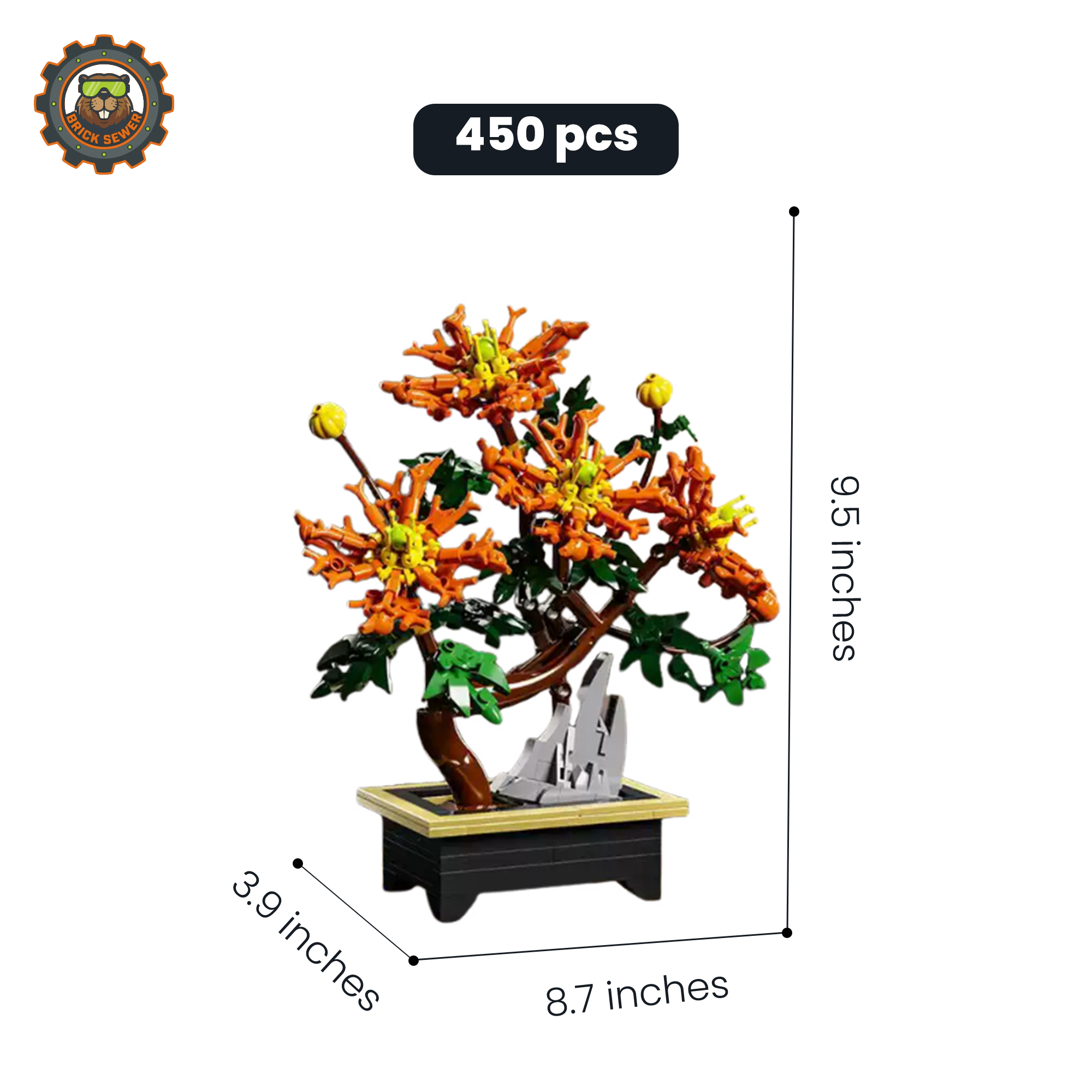 MJI Dragon Claw Mum Bonsai Building Blocks Set