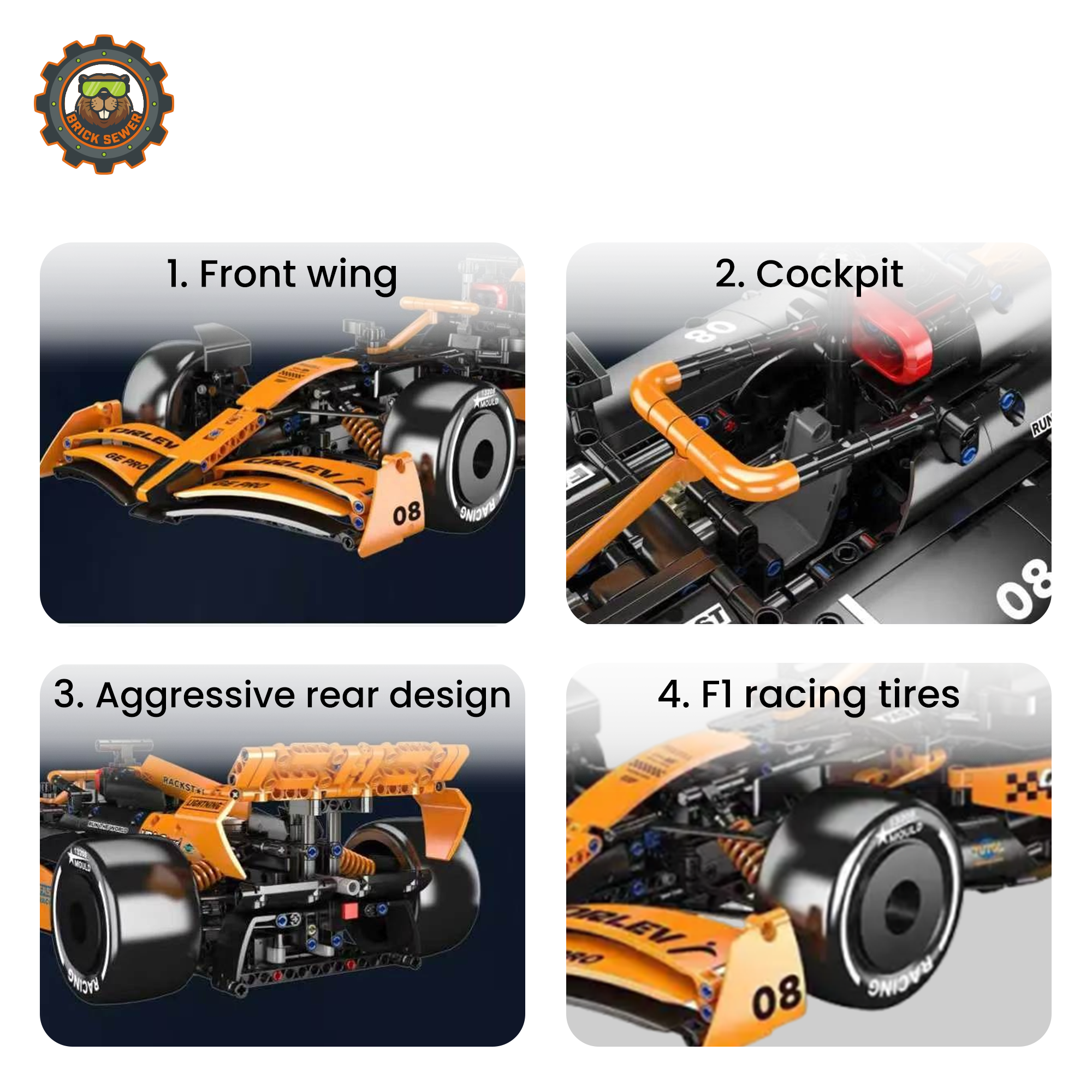 Mould King MCL Formula Racing Car 13208MK