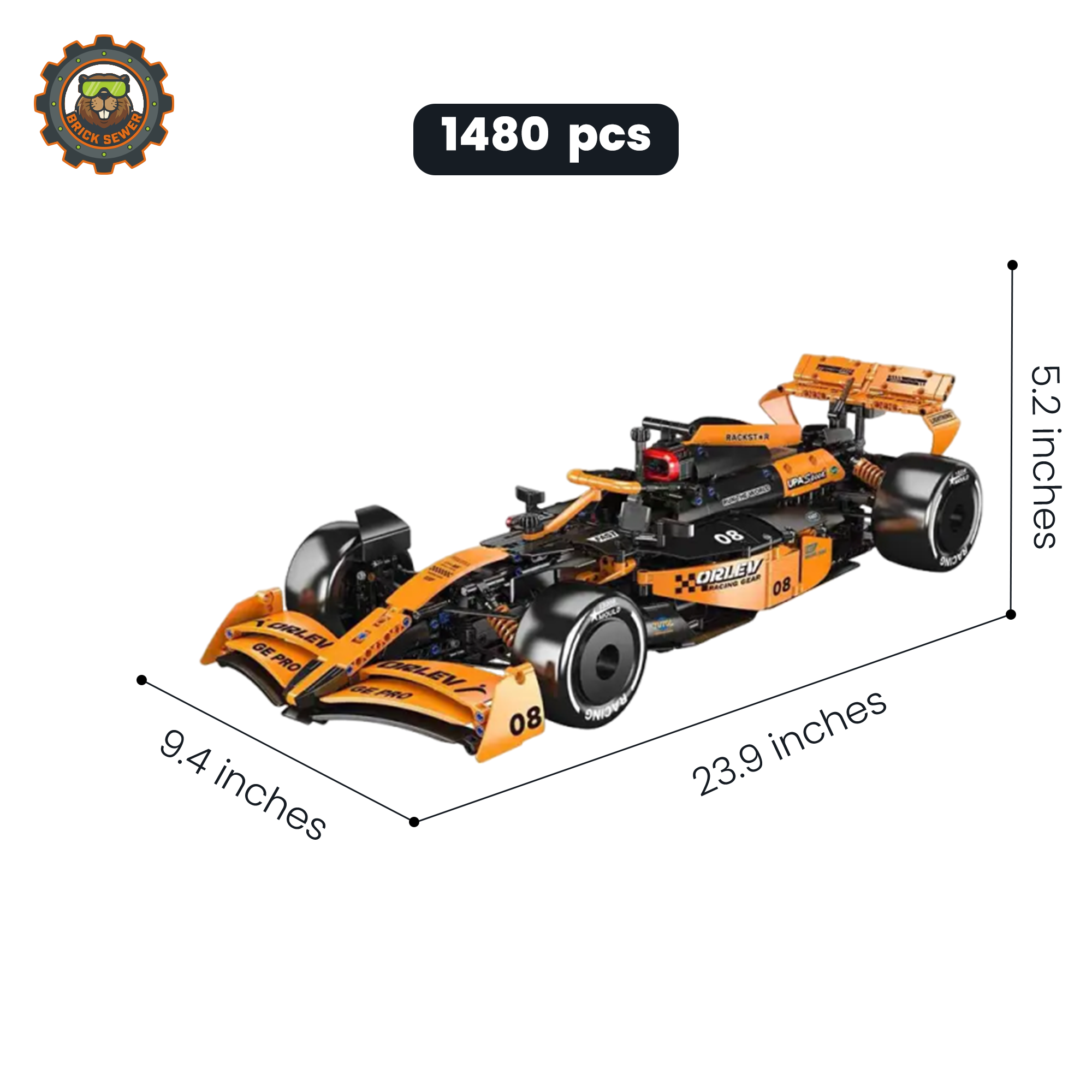 Mould King MCL Formula Racing Car 13208MK
