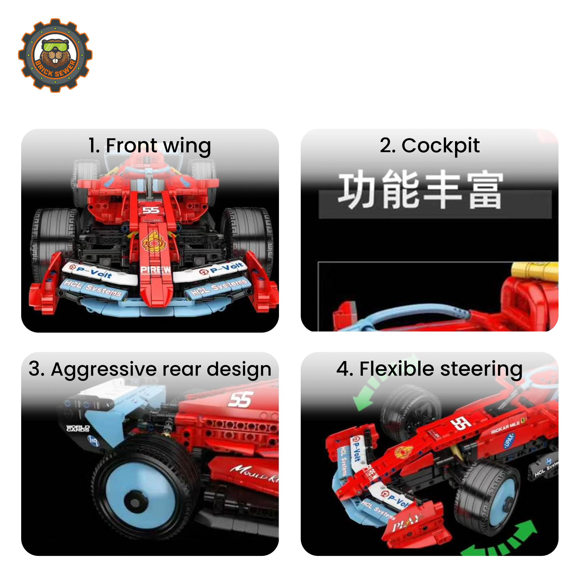 Mould King SF-24 Formula Racing Car 13209MK