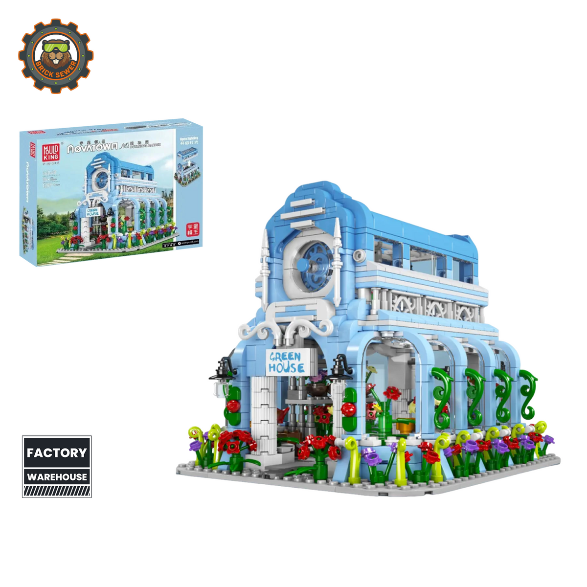 Mould King Novatown Mini Garden 16048MK