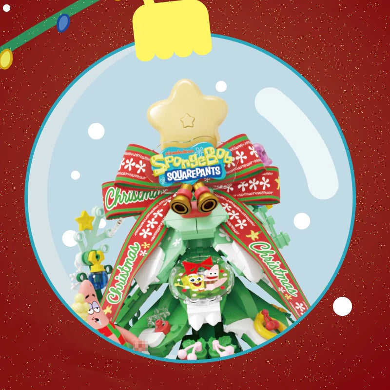 AreaX AB0065 SpongeBob SquarePants Happy Christmas Star Christmas Tree Movie