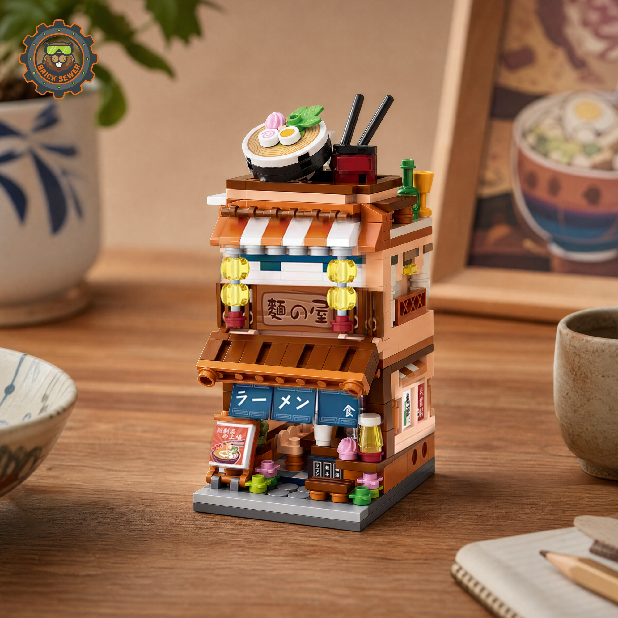 🍜 Ramen Canteen Mini Building Set (412 PCS)