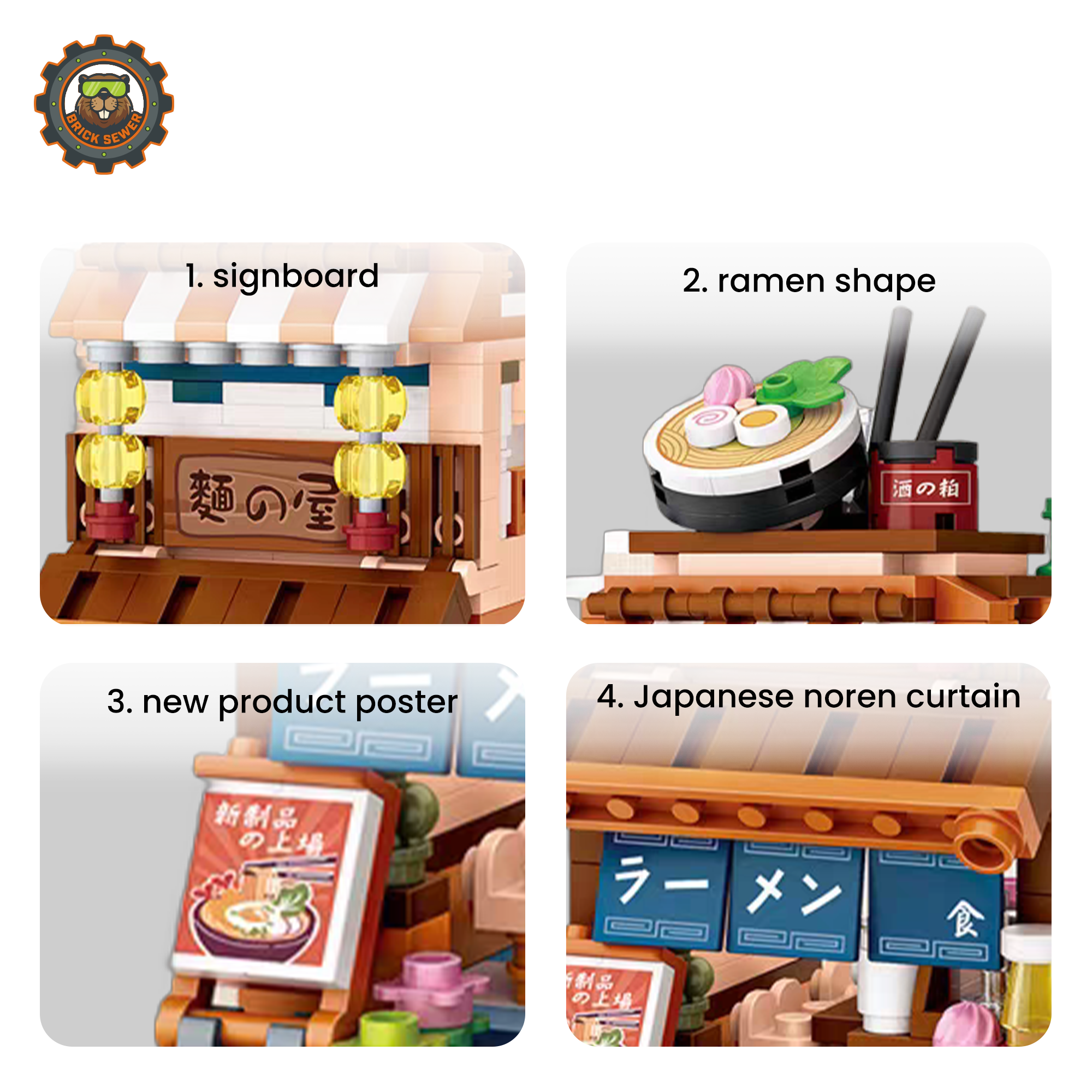 🍜 Ramen Canteen Mini Building Set (412 PCS)