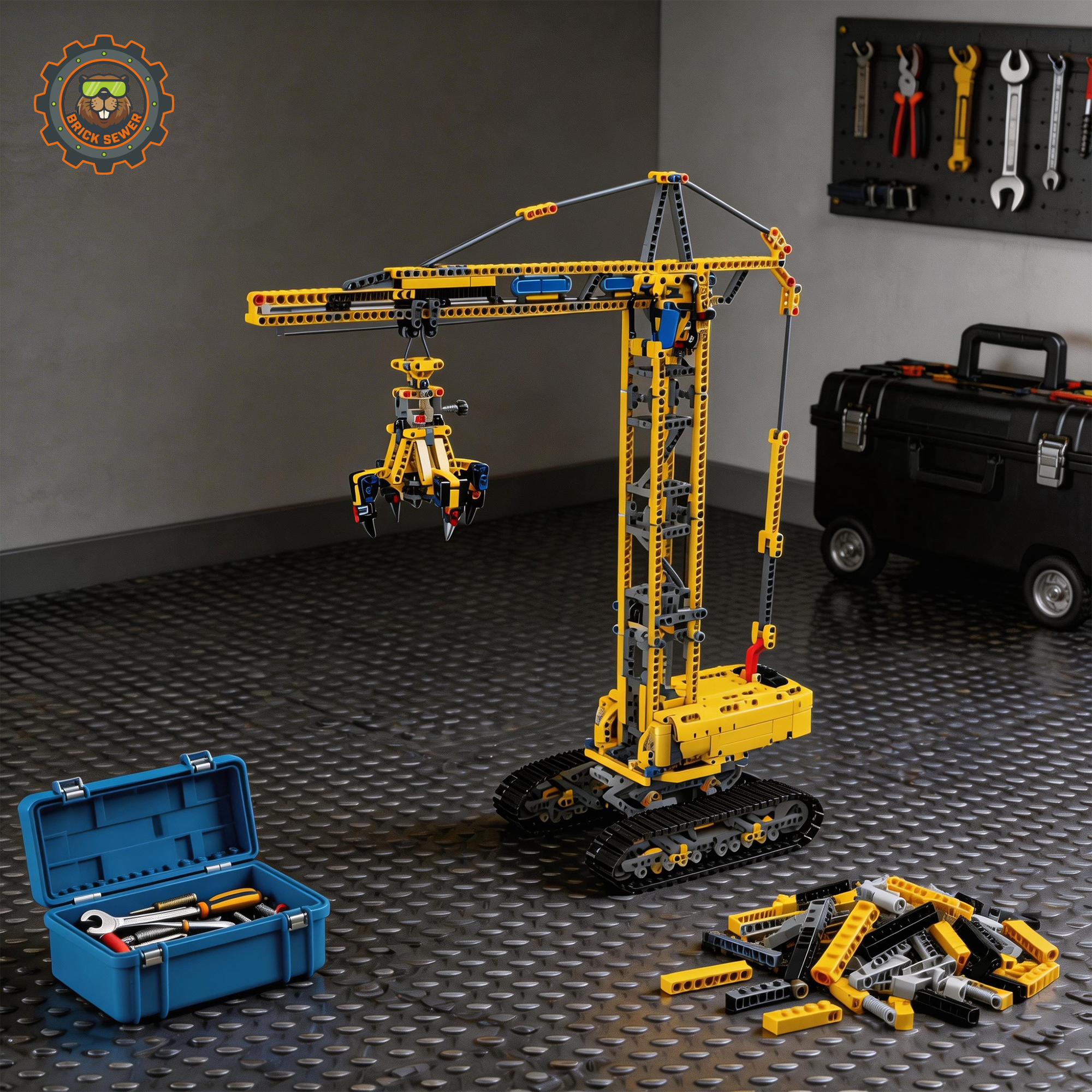 Only 7 left｜Crawler Tower Crane 1731pcs