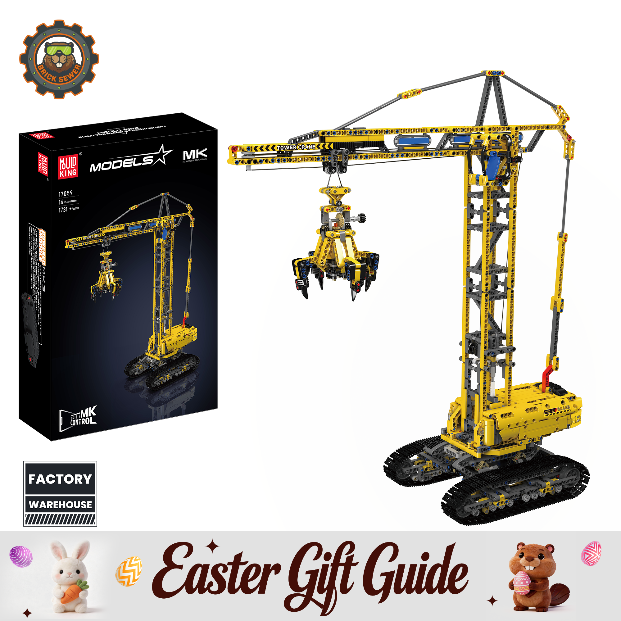 Only 8 left｜Crawler Tower Crane 1731pcs