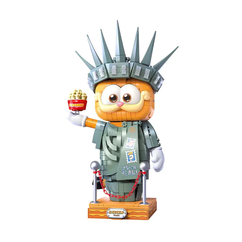 Feimibox S44072 Garfield Statue Of Liberty Movie