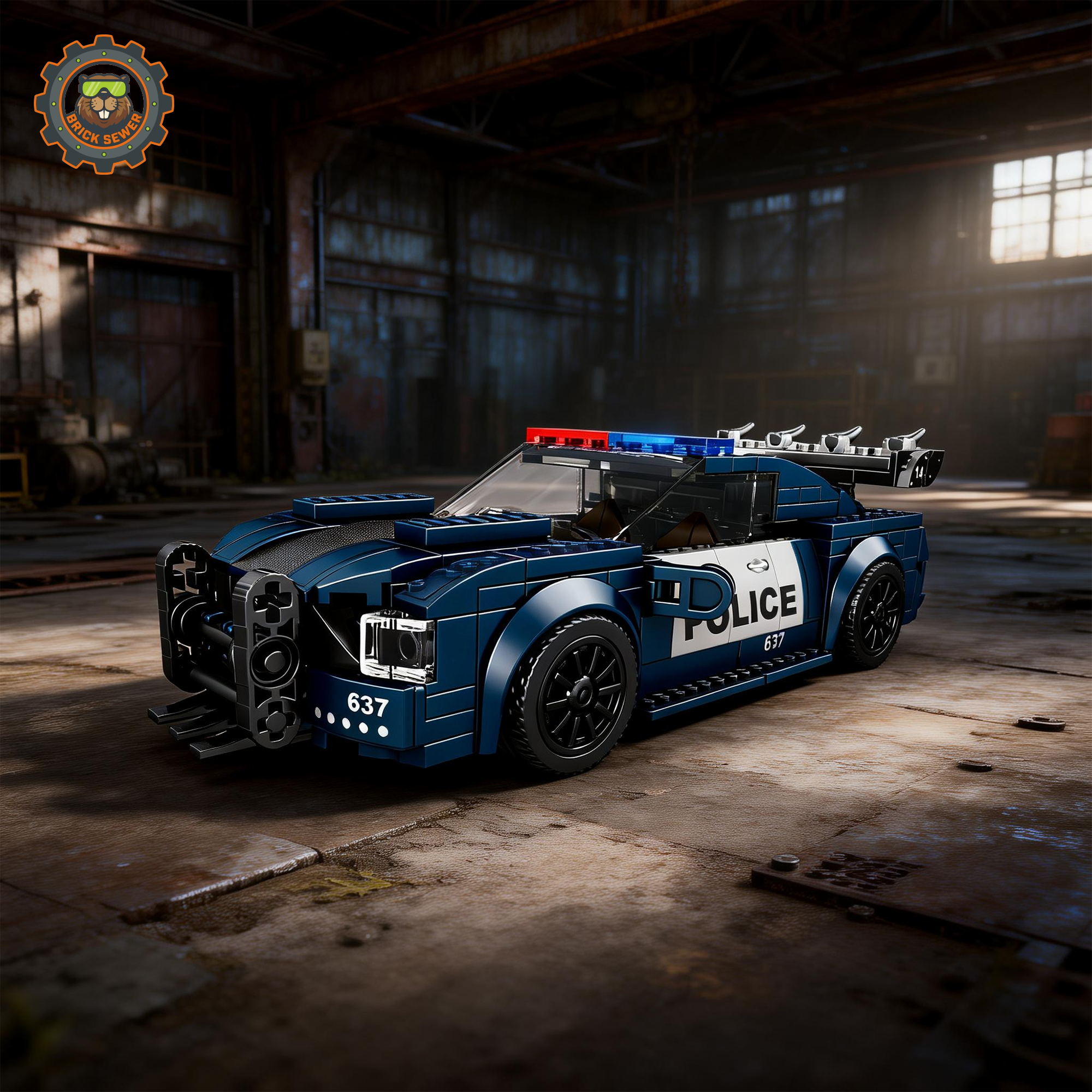 Barricade Police Mini Sports Car 390pcs