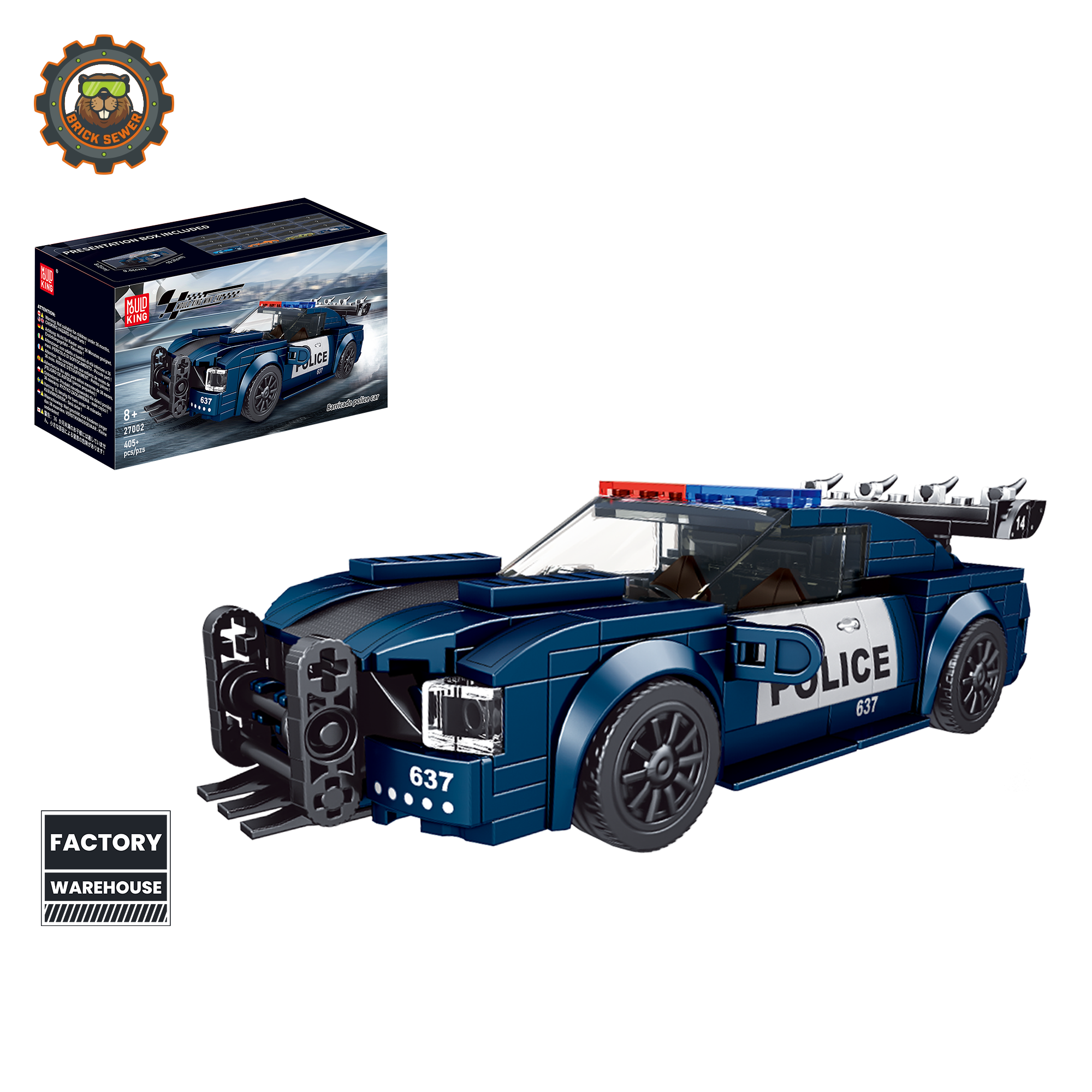 Barricade Police Mini Sports Car 390pcs