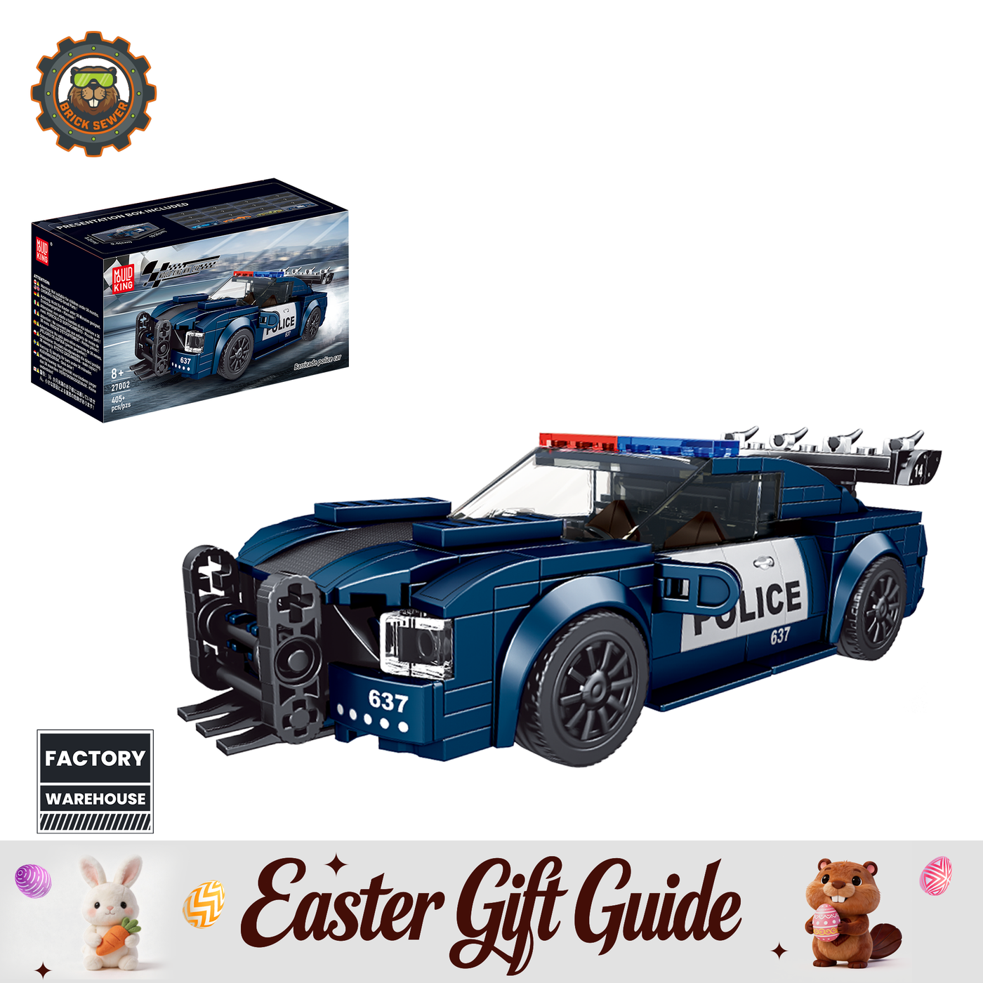 Barricade Police Mini Sports Car 390pcs