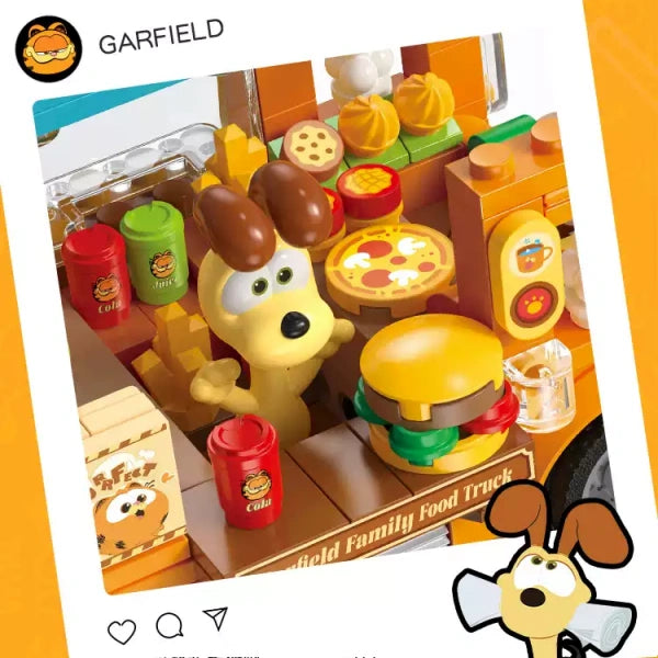 Feimibox S44052 Garfield Family Mobile Food Cart Movie