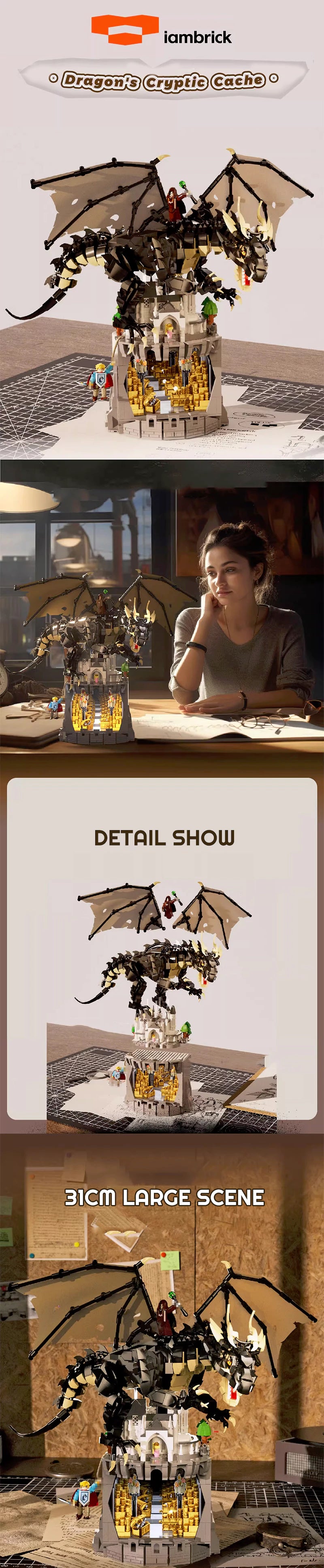 Iambrick 30301 Dragon's Cryptic Cache Creator Expert