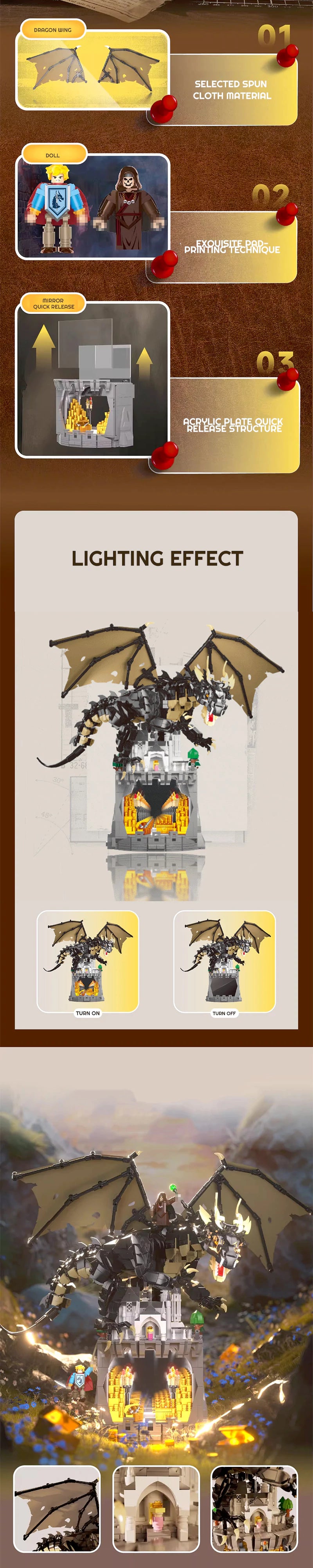 Iambrick 30301 Dragon's Cryptic Cache Creator Expert