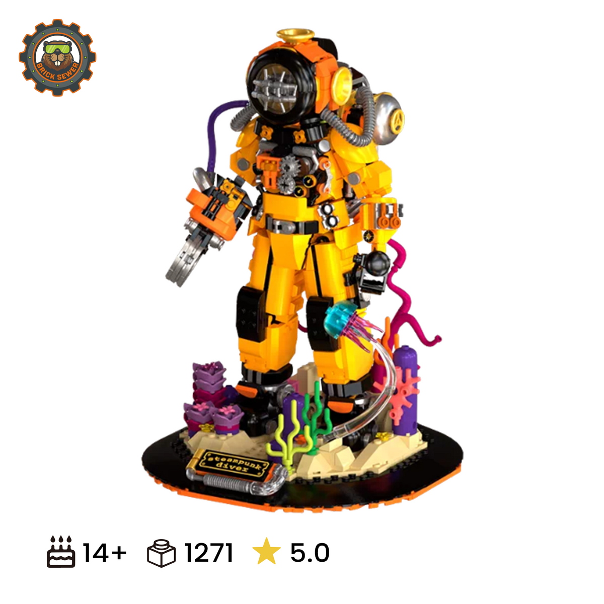 iambrick Steampunk Diver Building Block Set 30701