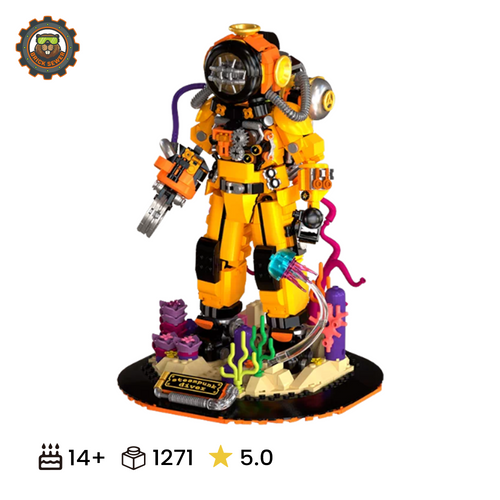 iambrick Steampunk Diver Building Block Set 30701