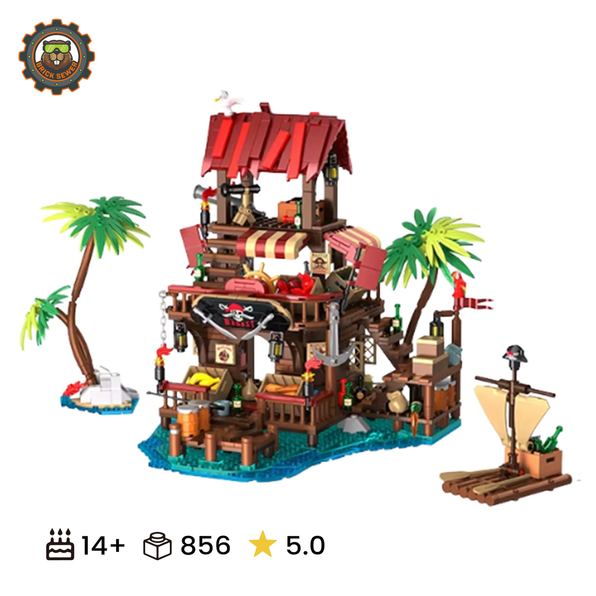 IAMBRICK Pirate’s Bay Market 31111