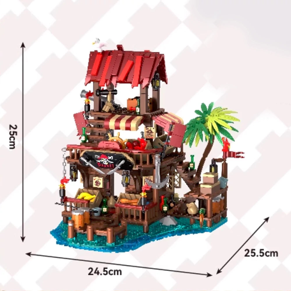 Iambrick 31111 Pirate's Bay Market Historical