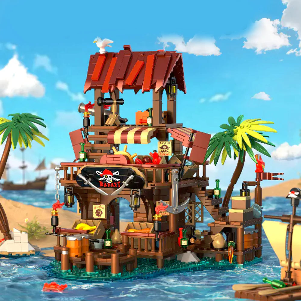 Iambrick 31111 Pirate's Bay Market Historical