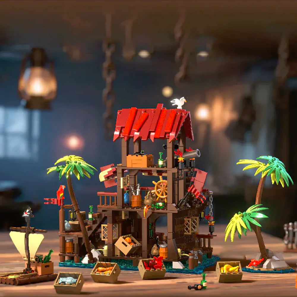 Iambrick 31111 Pirate's Bay Market Historical