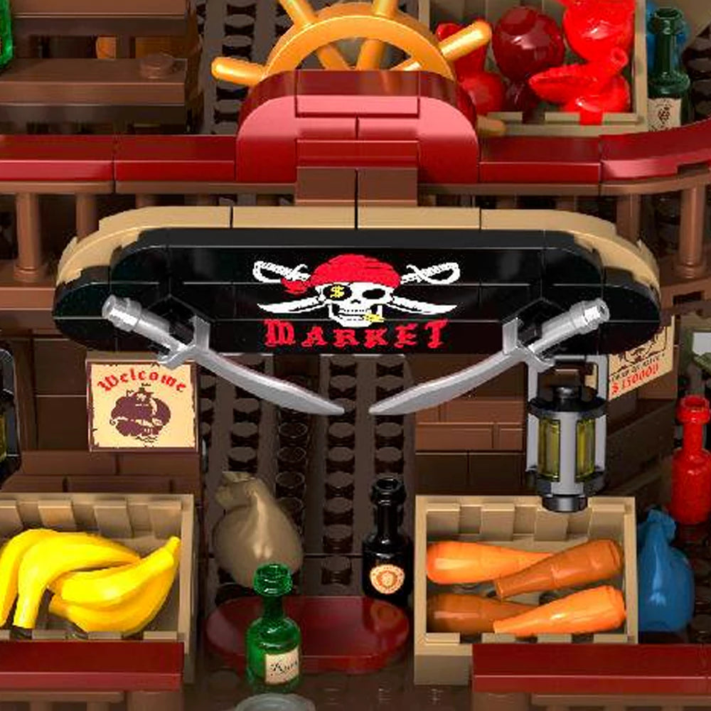 Iambrick 31111 Pirate's Bay Market Historical