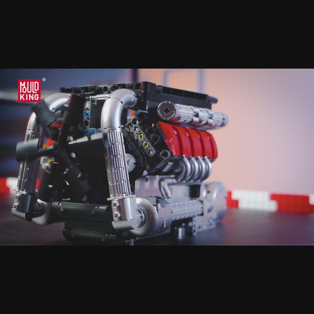 Mould King 10203 M Power V8 Engine & Gearbox Building Set | 1,169 Pcs