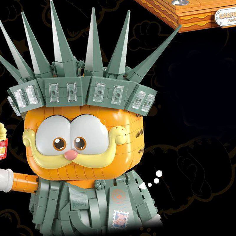 Feimibox S44072 Garfield Statue Of Liberty Movie