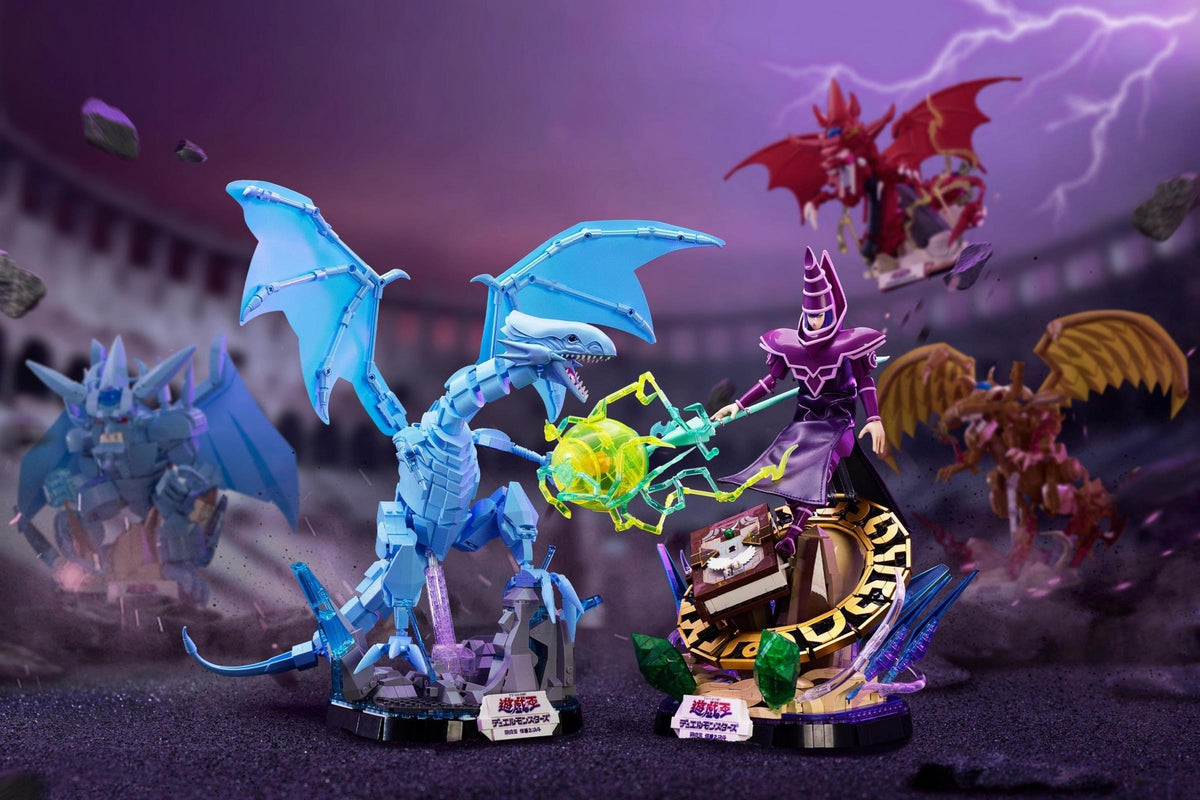 Yu-Gi-Oh Dark Magician + Blue-Eyes White Dragon Bundle brick set