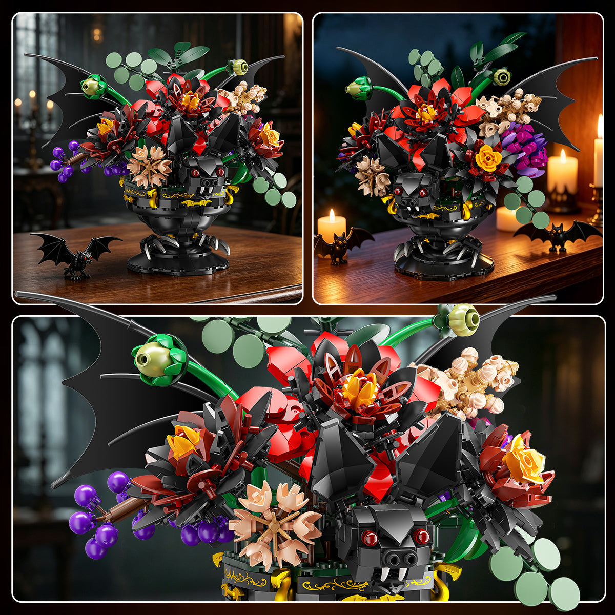 INSOON Gothic Blooming Bat Flower Building Set HG1094