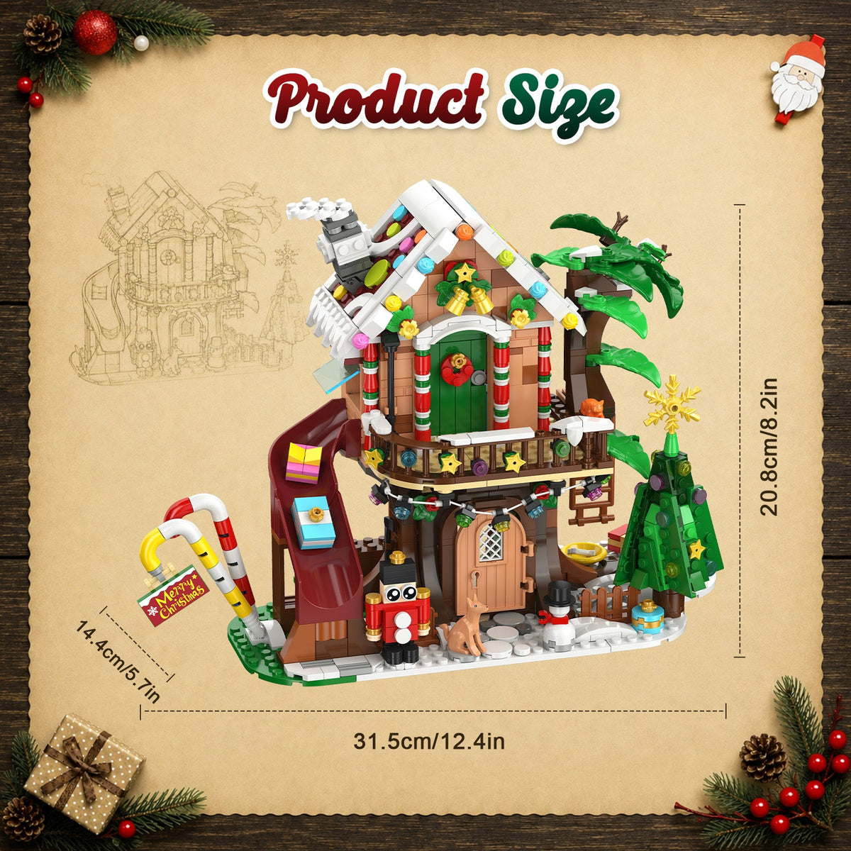 INSOON Countdown Treehouse Building Set with LED Light HG1087
