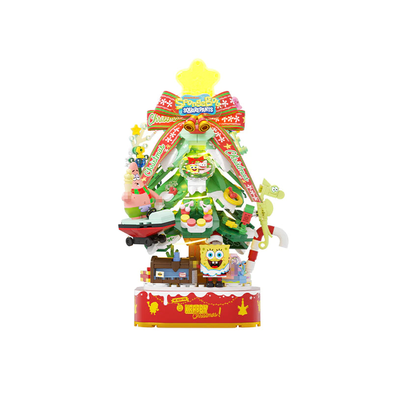 AreaX AB0065 SpongeBob SquarePants Happy Christmas Star Christmas Tree Movie