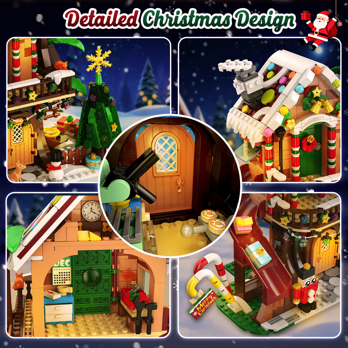 INSOON Countdown Treehouse Building Set with LED Light HG1087