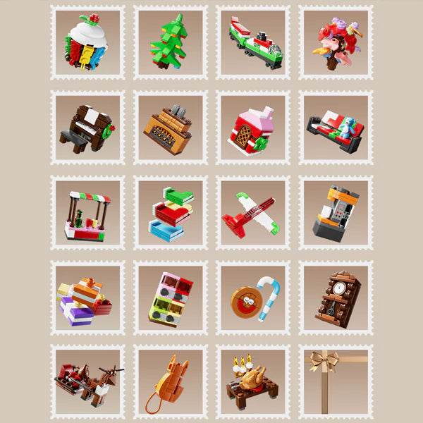 MouldKing Christmas Advent Calendar Blind Box Poke Box Christmas