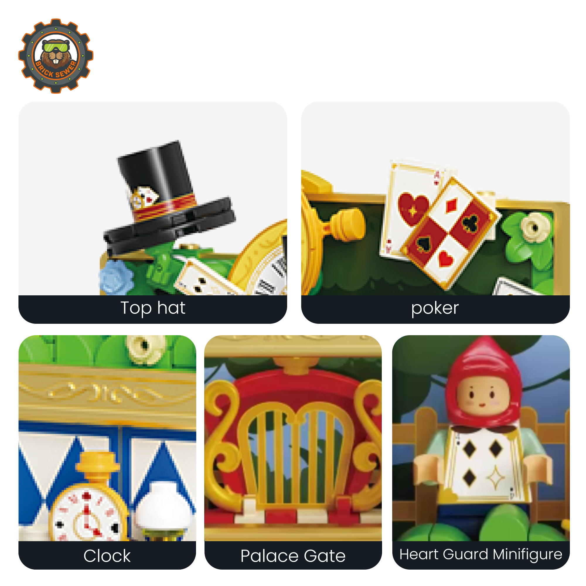 Alice in Wonderland Music Box Building Blocks | Fairytale Teatime Collectible