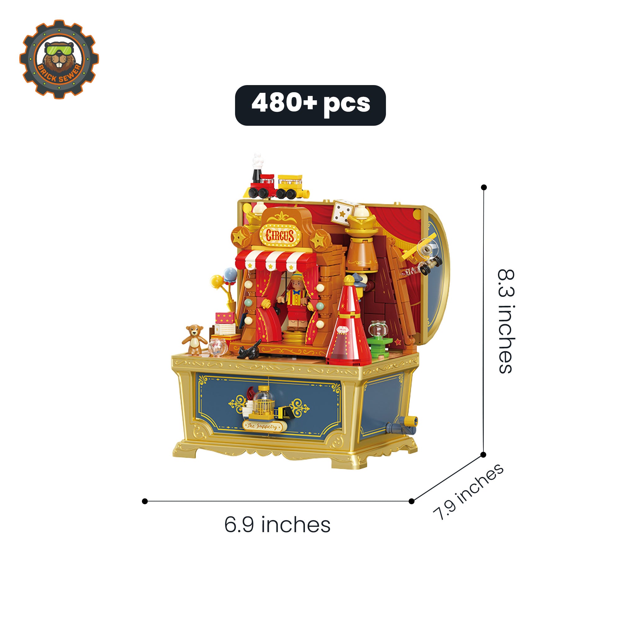 Pinocchio Music Box 1530pcs