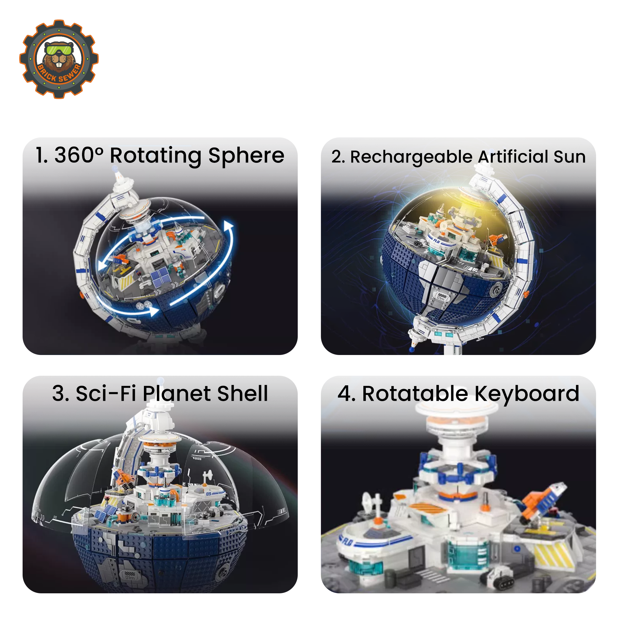 Wekki Planet Immigration Plan Rotating Planet Building Set