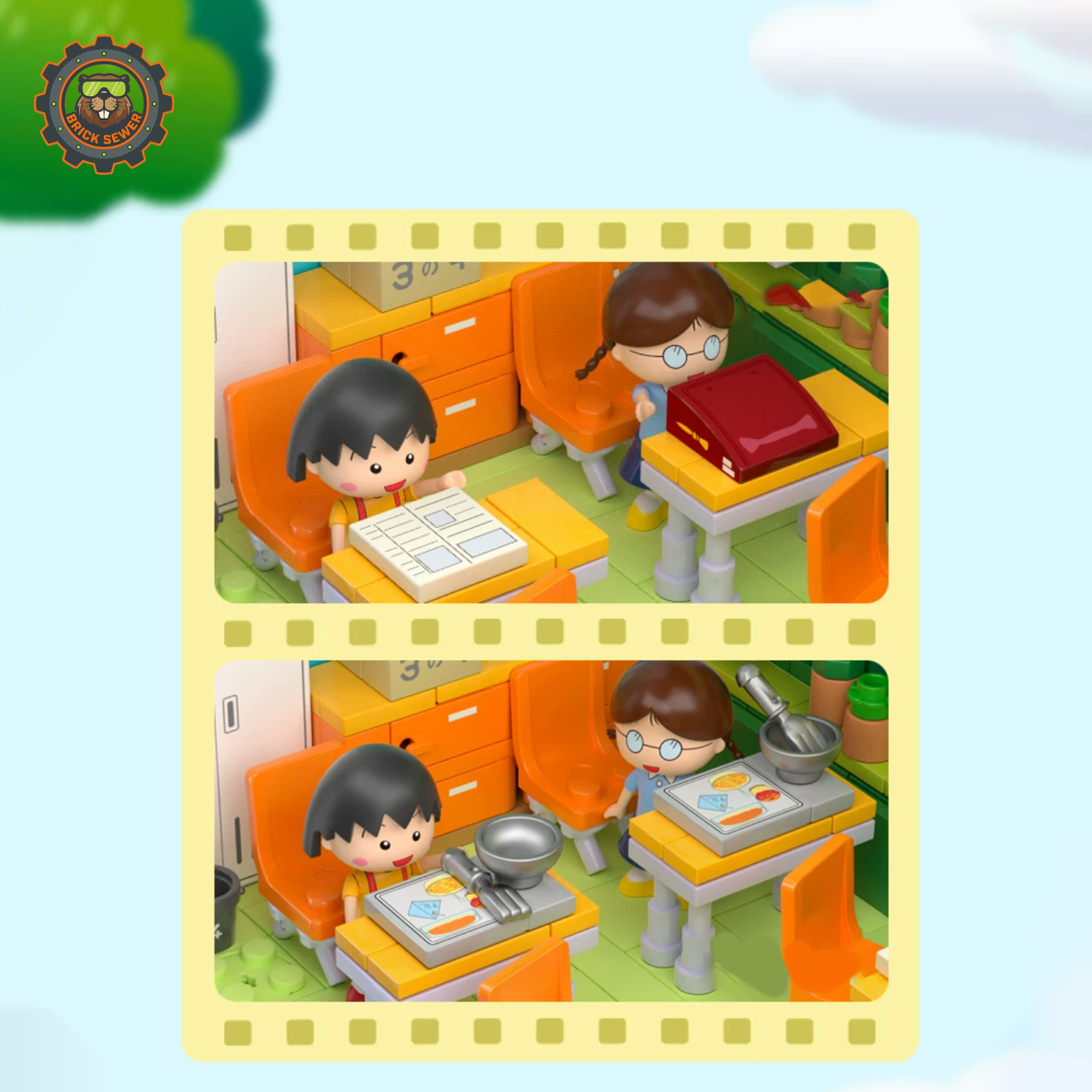 Wekki Chibi Maruko-chan Maruko’s Classroom Building Set