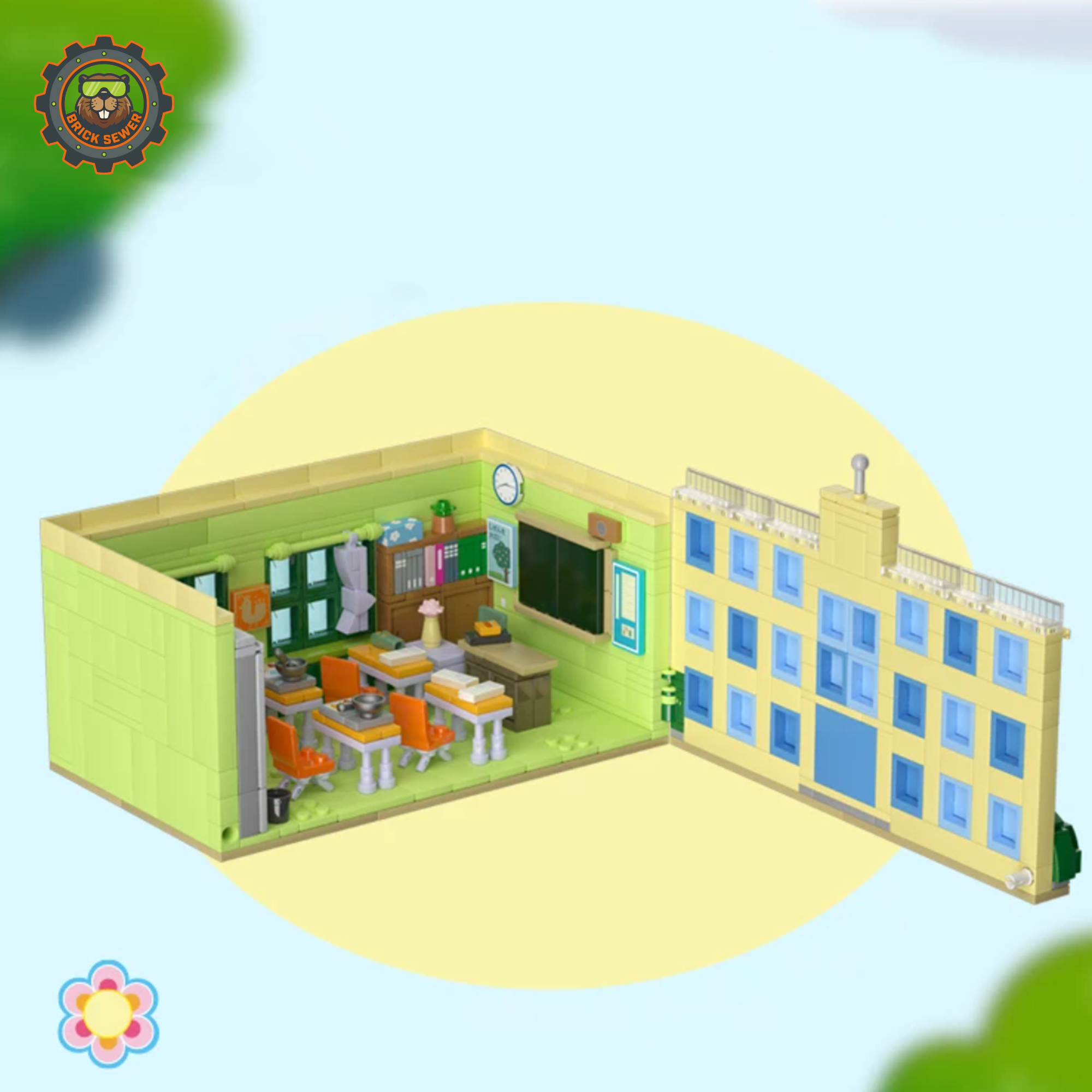 Wekki Chibi Maruko-chan Maruko’s Classroom Building Set
