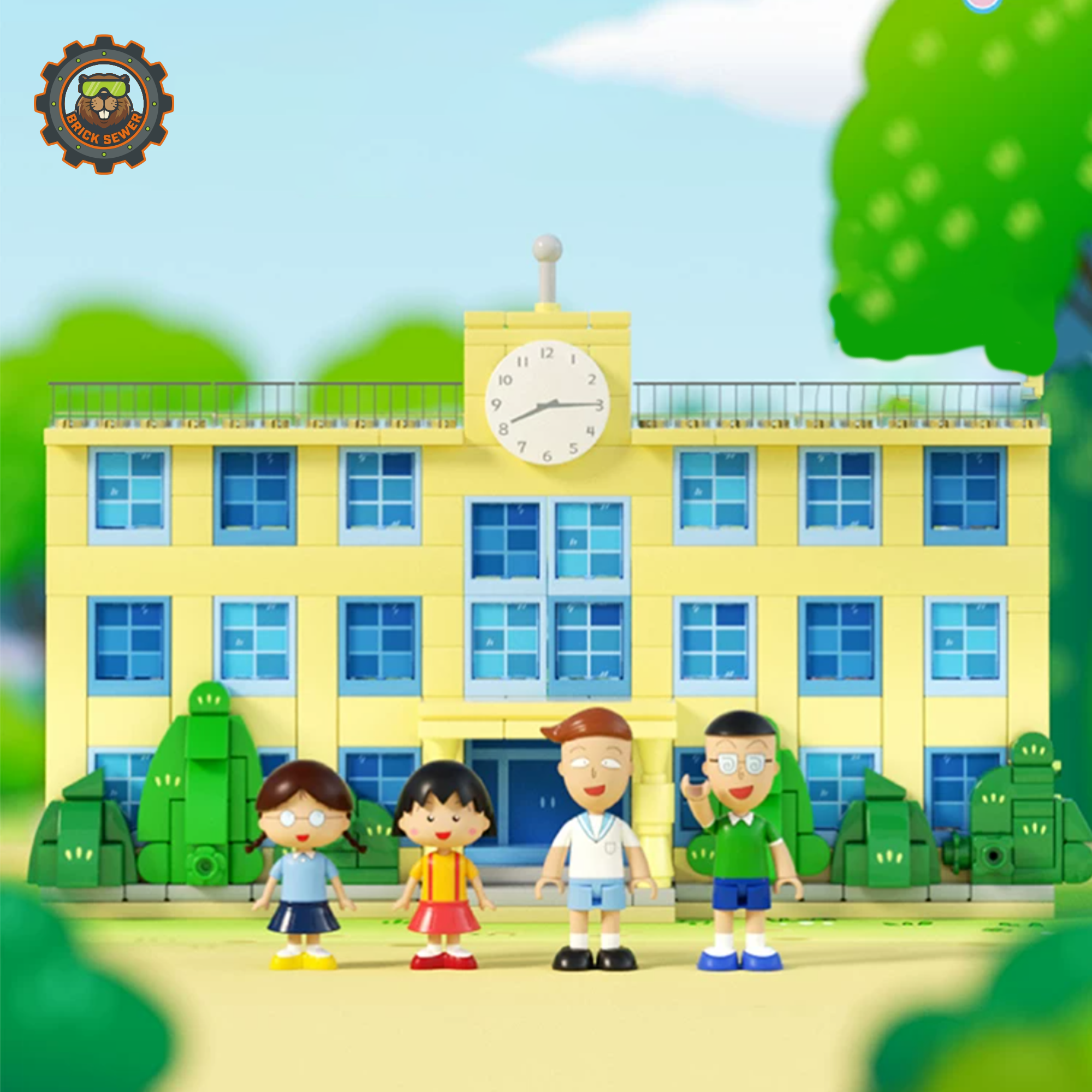 Wekki Chibi Maruko-chan Maruko’s Classroom Building Set