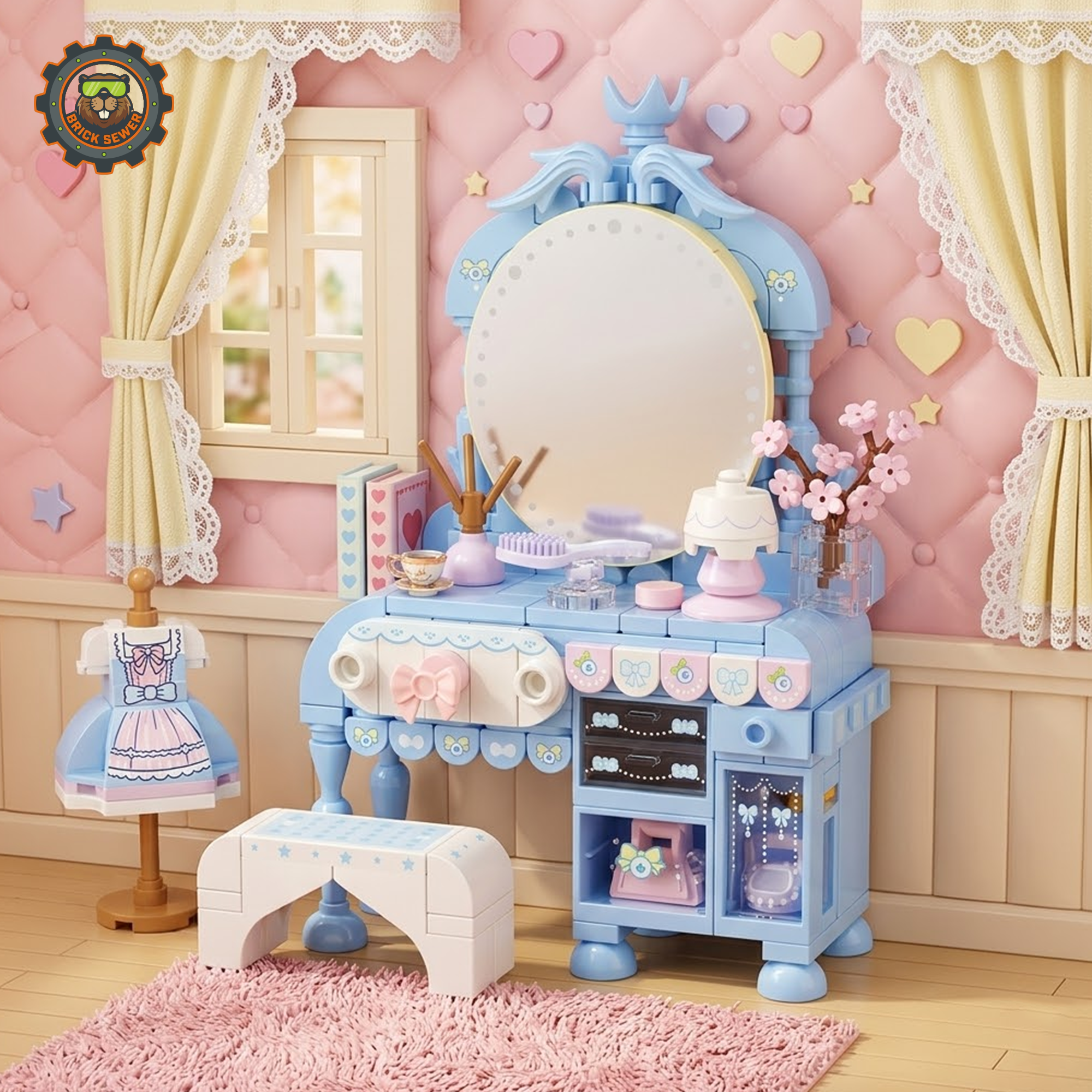 Wekki Princess Vanity Building Set