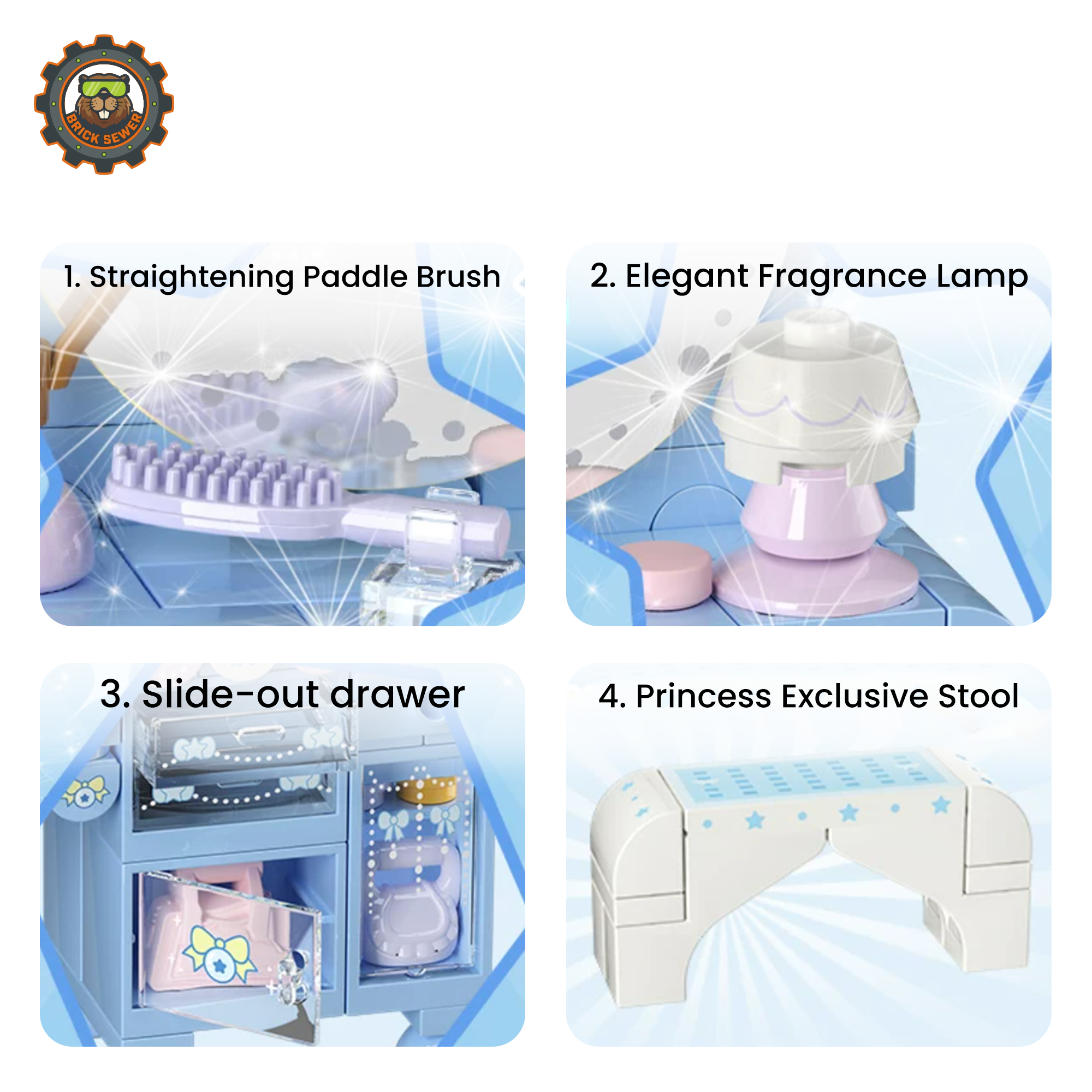 Wekki Princess Vanity Building Set