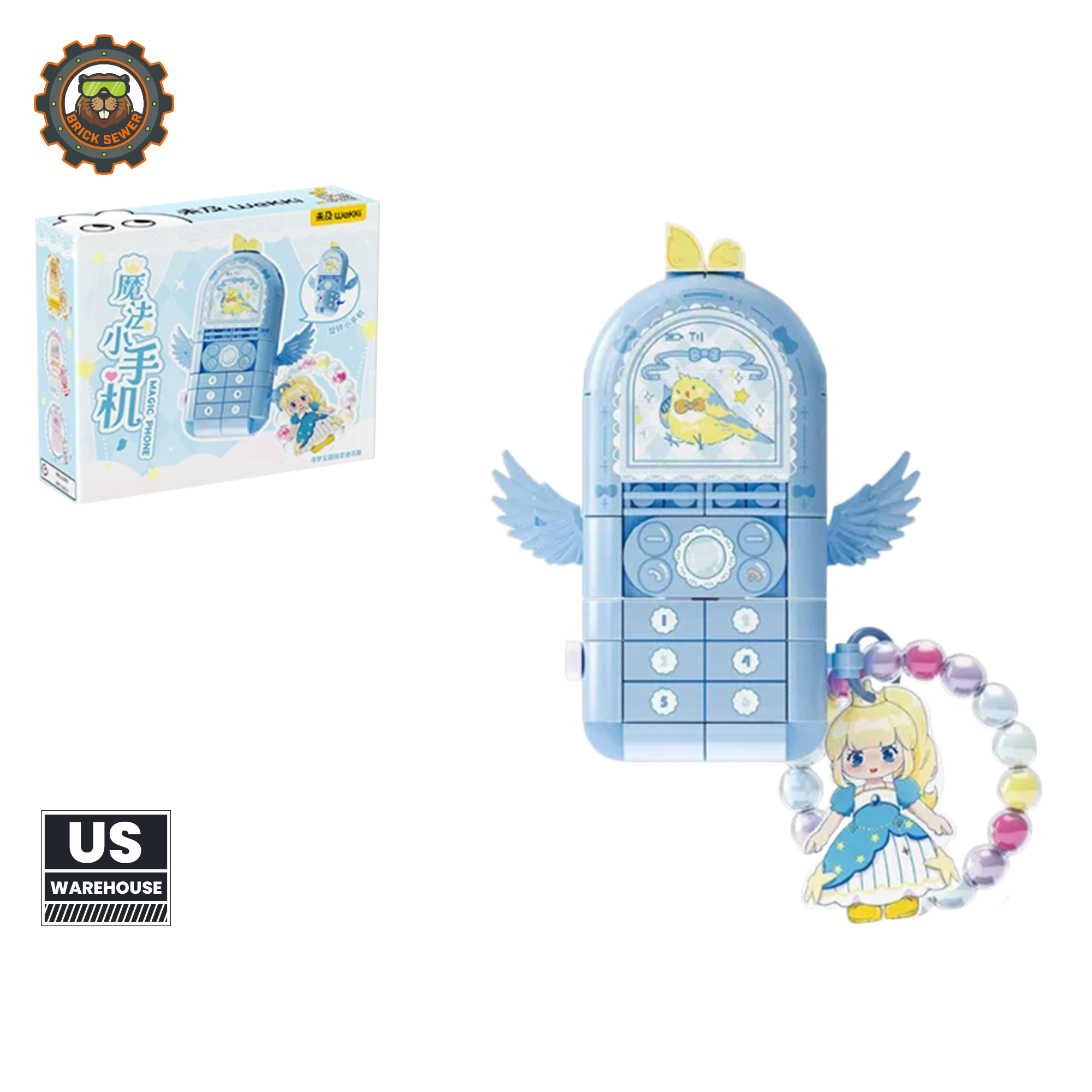 Wekki Princess Magic Phone Building Set