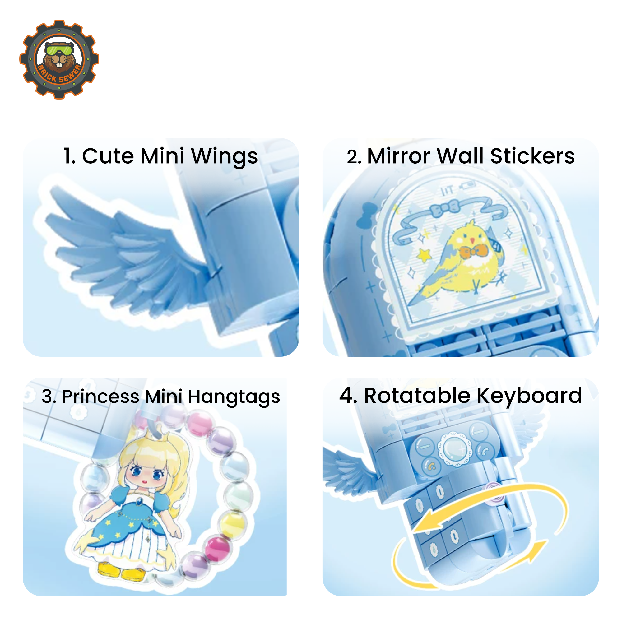 Wekki Princess Magic Phone Building Set