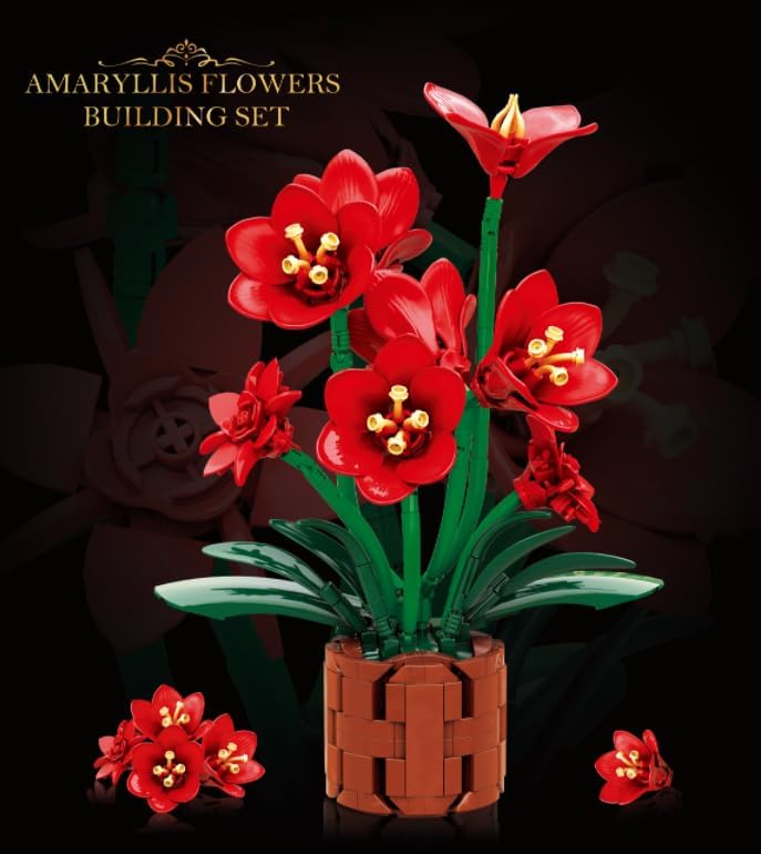 INSOON Amaryllis Flowers Bonsai Building Set SC8807