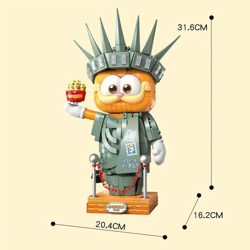 Feimibox S44072 Garfield Statue Of Liberty Movie