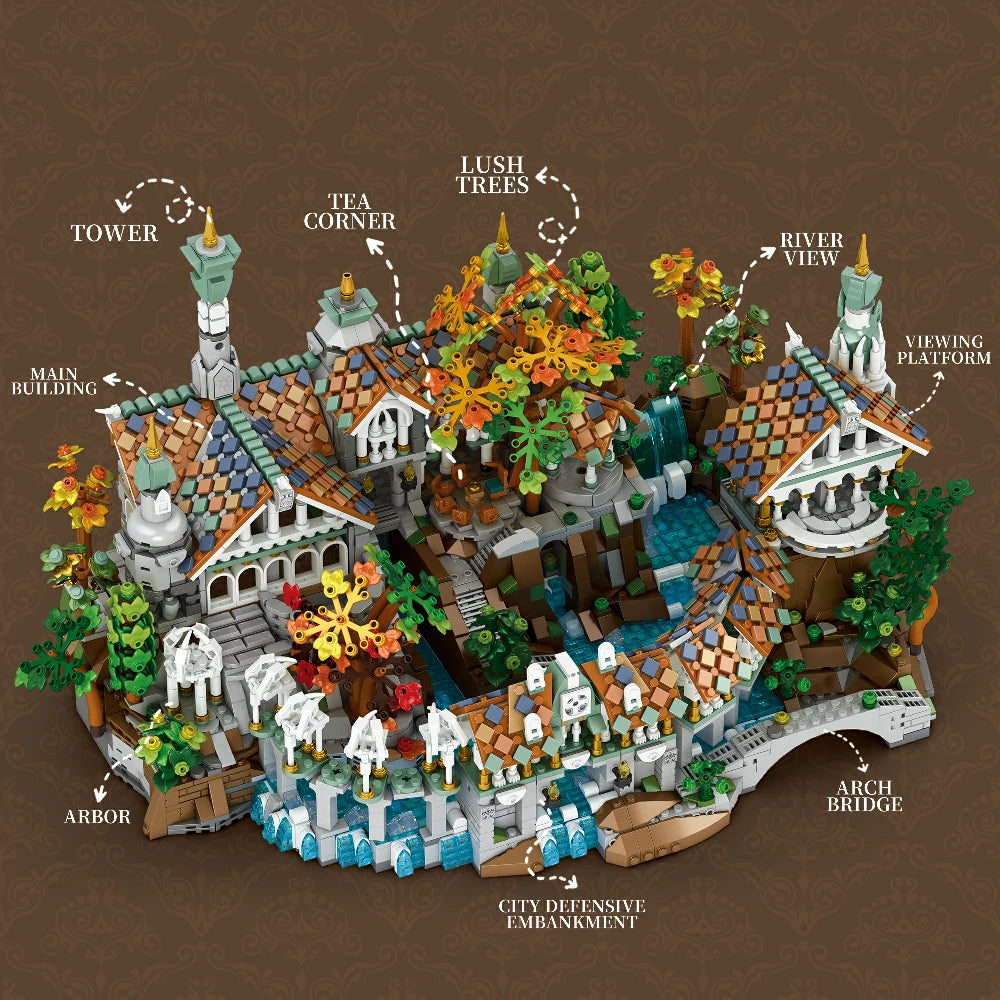 Reobrix 55015 Duskvale Sanctum The Lord of the Rings Modular Buildings